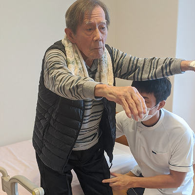 リハビリを受けられたお客様の写真